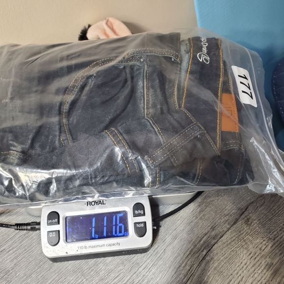 Crysp Denim Jeans Mens 38 Blue Distressed Slim Fit Ripped Stretch Designer Pants - Picture 16 of 16